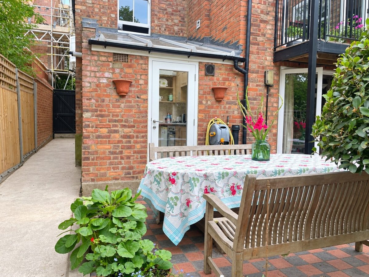 Garden patio — after enhancement